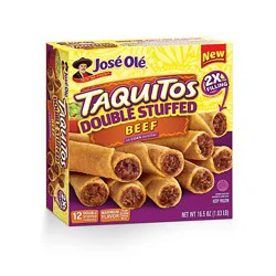 Jose Ole Double Stuffed Beef Corn Taquitos, 16.5 Oz - 16.5 Oz