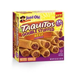Jose Ole Double Stuffed Beef Corn Taquitos, 16.5 Oz - 16.5 Oz
