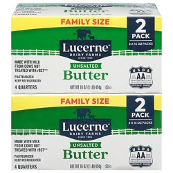 Lucerne Unsalted Butter Quarters 2 Pk 2 Pound - 2 Lb