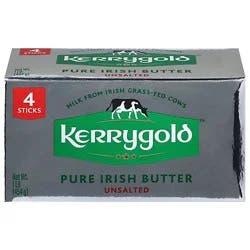 Kerrygold Unsalted Irish Butter Sticks , 4 Count, 16 Oz - 16 Oz