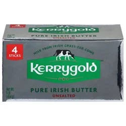 Kerrygold Unsalted Irish Butter Sticks , 4 Count, 16 Oz - 16 Oz