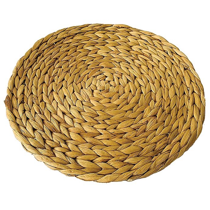 slide 1 of 1, Bee & Willow Home Water Hyacinth Round Placemat, 1 ct