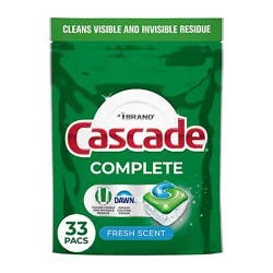 Cascade Complete Actionpacs Fresh Scent - 33 Ct. - 33 Ct