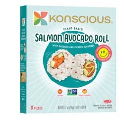Konscious Roll Sushi Salmon Avocado Plant Basedsuper Green Mayo 7.4 Oz - 7.7 Oz