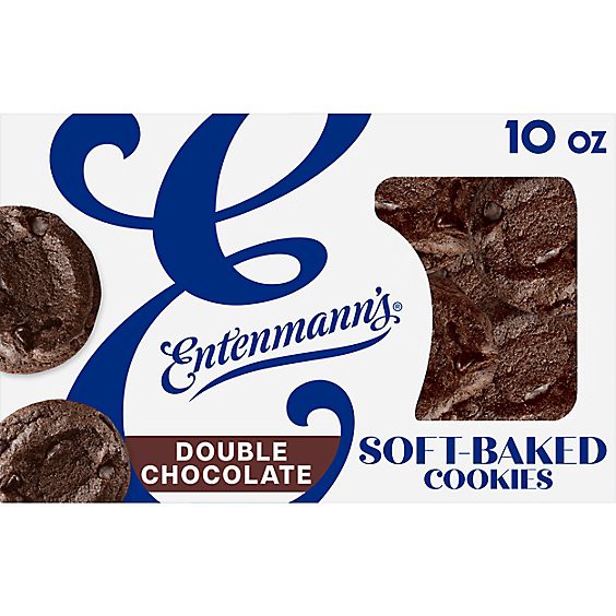 slide 1 of 14, Entenmanns Soft Baked Double Chocolate Chip Cookies - 10.0 Oz, 10 oz