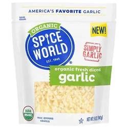 Spice World Garlic Diced 5 Oz - 5 Oz