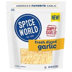 Spice World Garlic Diced 5 Oz - 5 Oz