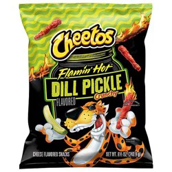 Cheetos Crunchy Flamin' Hot Dill Pickle Cheese Snacks - 8.5 Oz