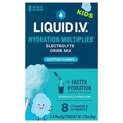 Liquid I V Kids Cotton Candy 8ct - 2.25 Oz