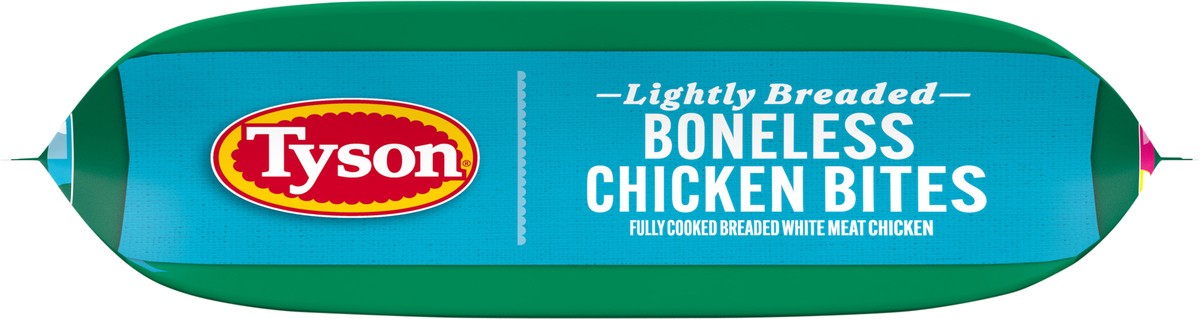 slide 5 of 12, Tyson Lightly Breaded Boneless Chicken Bites - 1.25 Lb, 20 oz