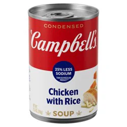 Campbell's Cond 25% Ls Chicken And Rice Soup - 10.5 Oz