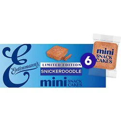 Entenmanns Bakers Delights Snickerdoodle Mini Cakes 6 Ct - 10.5 Oz