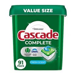 Cascade Complete Actionpacs, Fresh Scent - 91 Count