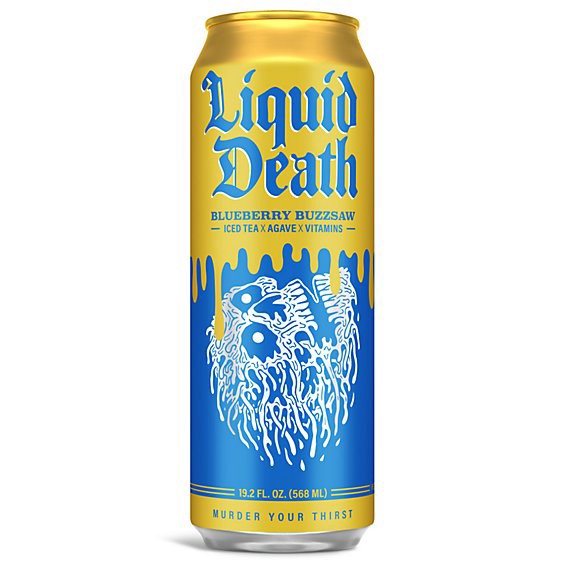 slide 1 of 1, Liquid Death Blueberry Buzzsaw 19.2fz - 19.2 Fz, 19.2 fl oz