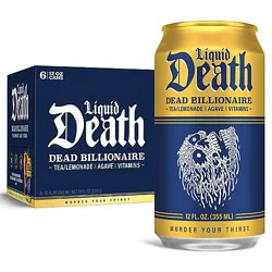 Liquid Death Dead Billionaire 6-12fz - 6-12 Fz