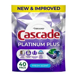 Cascade Platinum Plus Actionpacs Fresh Scent 40 Ct - 40 Ct