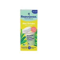 12oz 10ct Cup & Lid Set Compostable - 10 Ct