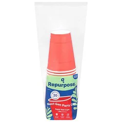 Red Party Cups Compostable 18oz 20ct - 20 Ct