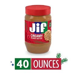 Jif Creamy Peanut Butter - 40 Oz