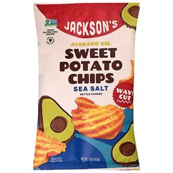 Jacksons Wavy Swt Potato Chips Sea Salt Avacado Oil 5 Oz - 5 Oz