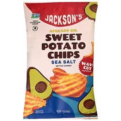 Jacksons Wavy Swt Potato Chips Sea Salt Avacado Oil 5 Oz - 5 Oz