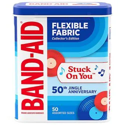 Bandaid Flex Fab Assort 50ct Tin - 50 Ct