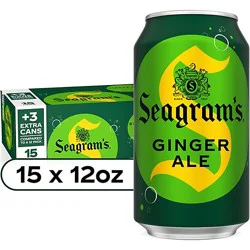 Seagrams Ginger Ale 15-12fz - 15-12 Fz