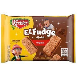 Keebler E.l. Fudge Elfwich Cookies Stuffed With Crème Filling - 13.4 Oz