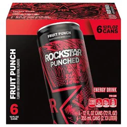 Rockstar Punched Fruit Punch 6-12fz - 6-12 Fz