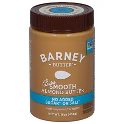 Barney Butter Almond Butter Bare Smooth 16oz - 16 Oz