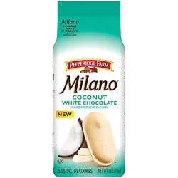 Pepperidge Farm Milano White Chocolate Coconut Flavored Cookies - 7 Oz