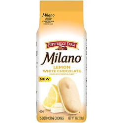 Pepperidge Farm Milano White Chocolate Lemon Flavored Cookies - 7 Oz