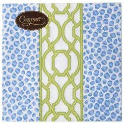 Knots And Spots Blue/green Napkin Luncheon - Ea