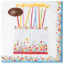 Birthday Cake Napkin Cocktail - Ea