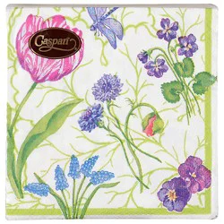 Floral Majolica Napkin Cocktail - Ea