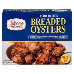 Johnny Seafood Breaded Oysters 8 Oz - 8 Oz