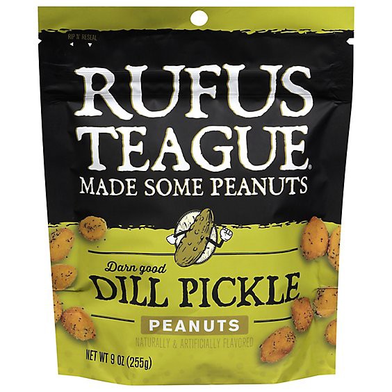 slide 1 of 1, Rufus Teague Peanuts Dill Pickle 9oz - 9 Oz, 9 oz
