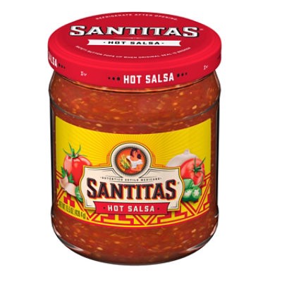 slide 1 of 14, Santitas Salsa Hot - 15.5 Oz, 15.5 oz