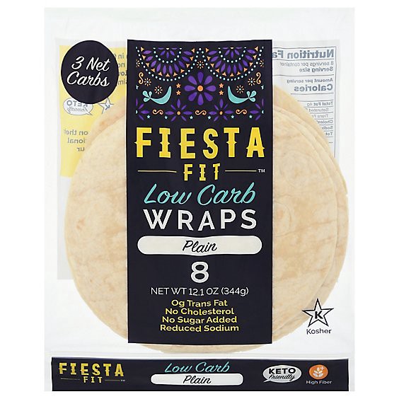 slide 1 of 13, Fiesta Fit Low Carb Wraps - 12.1 Oz, 12.1 oz