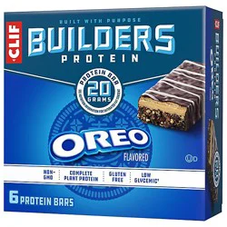 Clif Builders Oreo Protein Bar 6-2.4oz - 6-2.4 Oz
