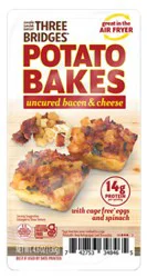 Three Bridges Uncured Bacon & Cheese Potato Bakes - 4.6 Oz