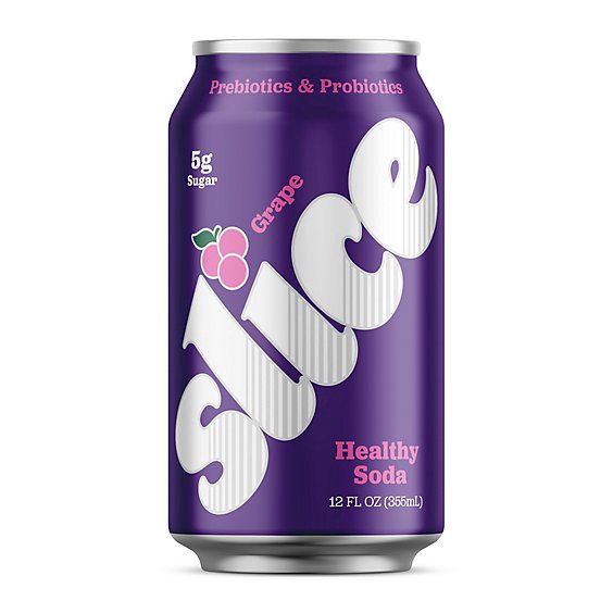 slide 1 of 1, Slice Grape Healthy Soda - 12 Fz, 12 fl oz