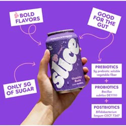 Slice Grape Healthy Soda - 12 Fz