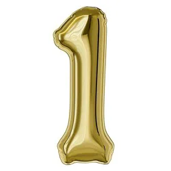 American Greetings Number '1' Gold Foil Large Balloon - Each