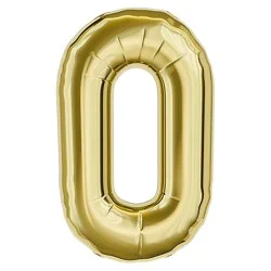 American Greetings Number '0' Gold Foil Large Number Balloon - Each