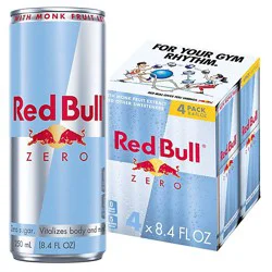 Red Bull Zero Energy Drink - 4 - 8.4 Fz