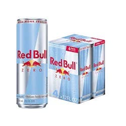 Red Bull Zero Energy Drink 114mg Caffeine Taurine & B Vitamins - 4-12 Fl. Oz.