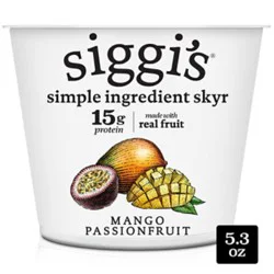 Siggi's Icelandic Skyr Lowfat Yogurt, Mango Passionfruit, 5.3 Oz. - 5.3 Oz