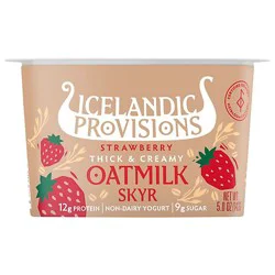 Icelandic Provisions Oatmilk Skyr Strawberry 5 Oz - 5 Oz