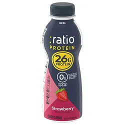 Ratio Protein Strawberry Dairy Drink - 10.8 Fz